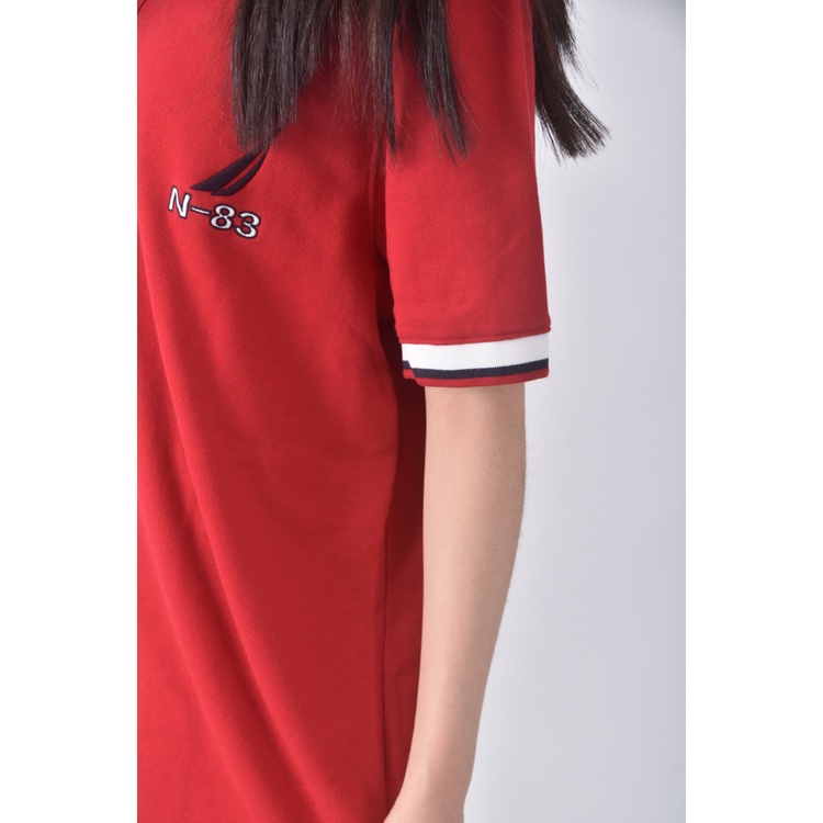 (L) nautica運動棉質紅色短袖上衣二手衣, , large