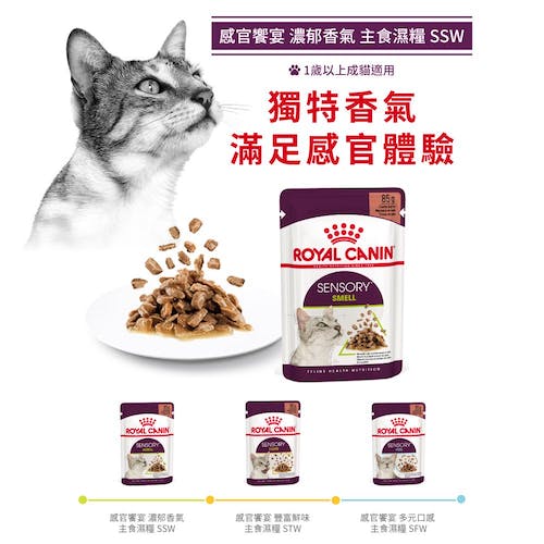 【拉拉寵物小舖】法國皇家 貓主食餐包 SSW 感官饗宴™ 濃郁香氣主食濕糧 貓主食濕糧, , large