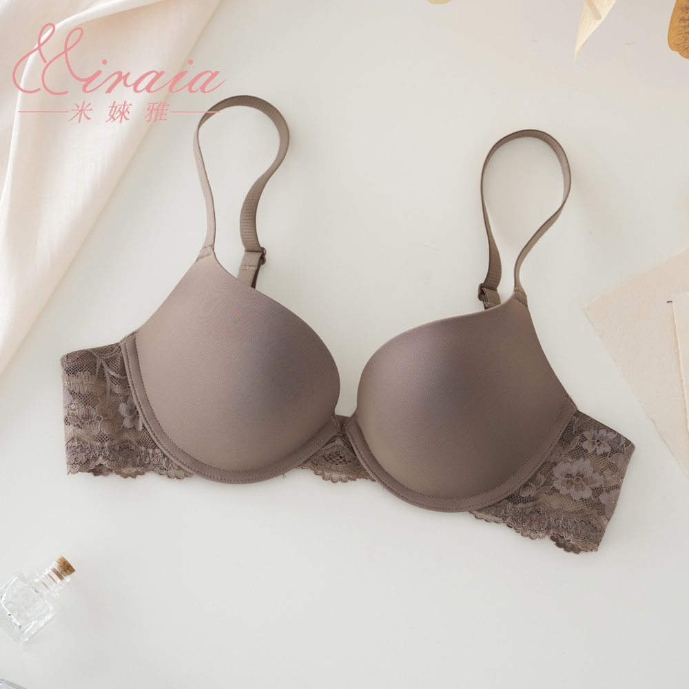 [Miraia米婡雅]柔光蕾絲無痕內衣(軟鋼圈內衣、集中聚攏、24HR無感), , large