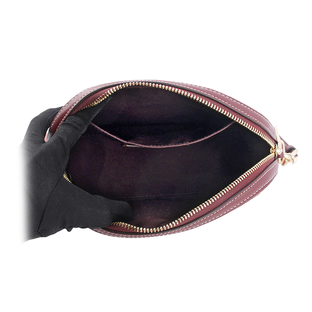 COACH Madi Monogram 塗層帆布拼皮革拉鍊貝殼包/胭脂粉, , large