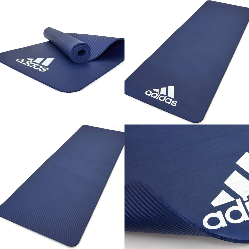 ADIDAS 訓練輕量防滑運動墊 7MM 瑜珈墊 輕量 防滑 運動瑜珈 墊子 ADMT-11014 【樂買網】, 11014GR 黑, large