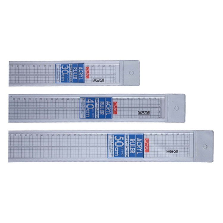 【COX 三燕】40公分 方眼 壓克力 直尺 /支 CS-4001, , large
