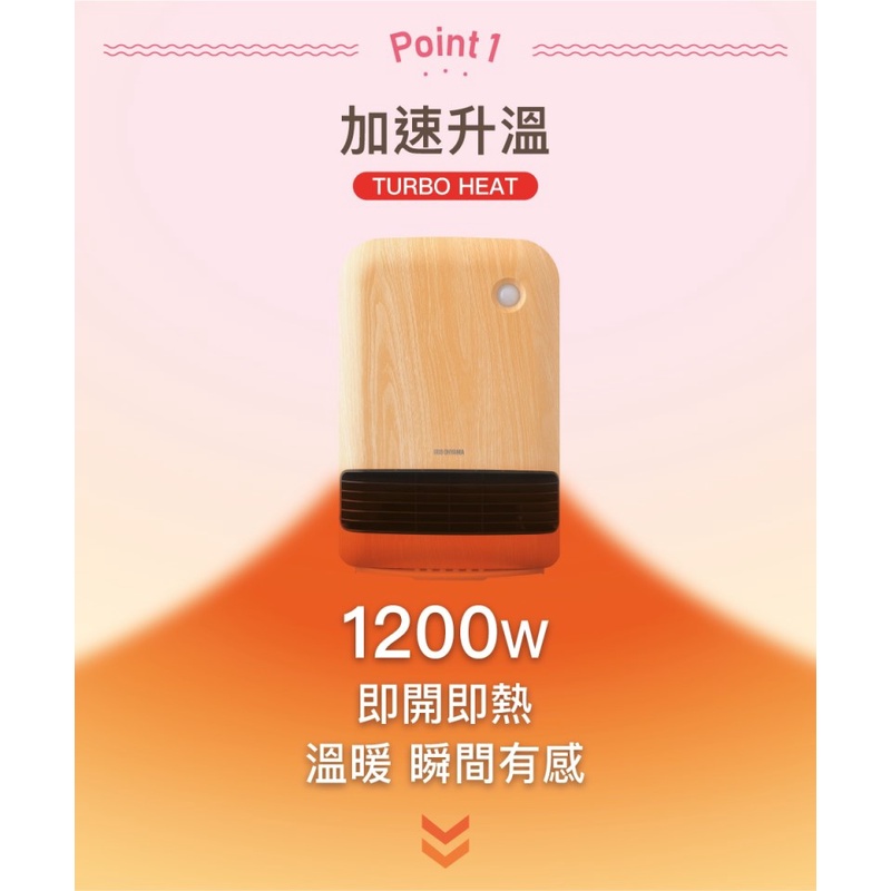 IRIS JCH-12TD4 大風量陶瓷電暖器 防傾倒 公司貨, , large