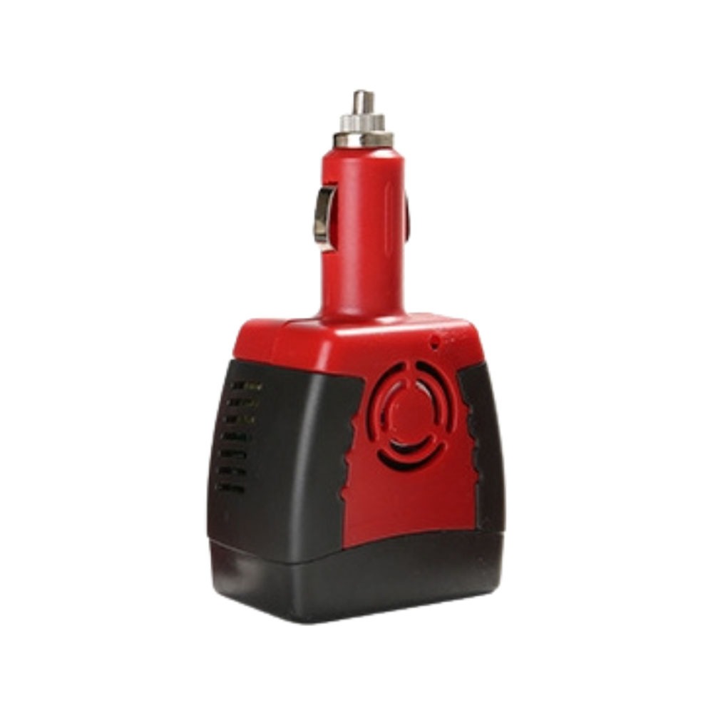 車用插座150W變壓器12v轉110v-USB2.1黑邊, , large