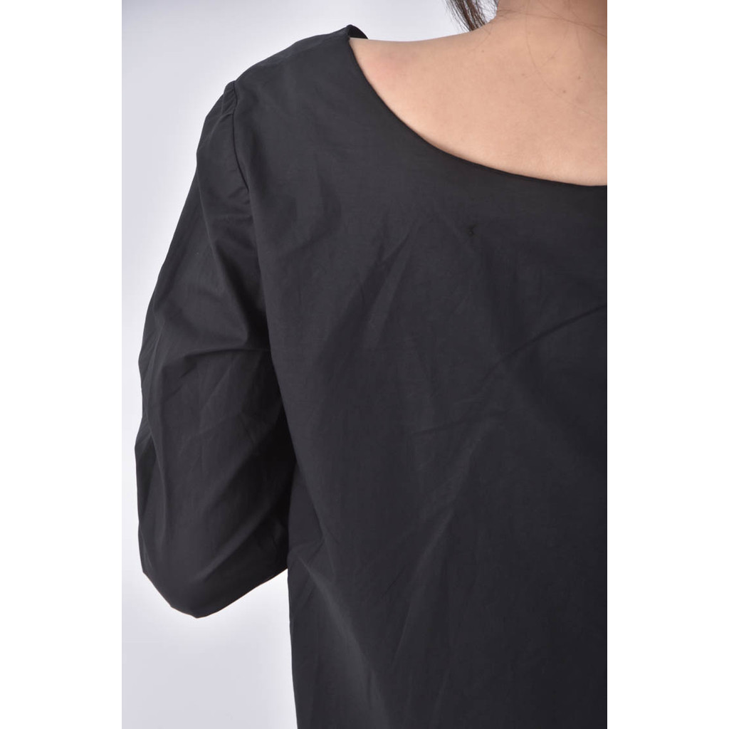 (S) steph by steph棉質純棉黑色長袖上衣二手衣, , large