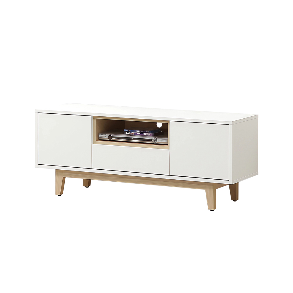 【唯熙傢俱】羅伊原木雙色4尺電視櫃, , large