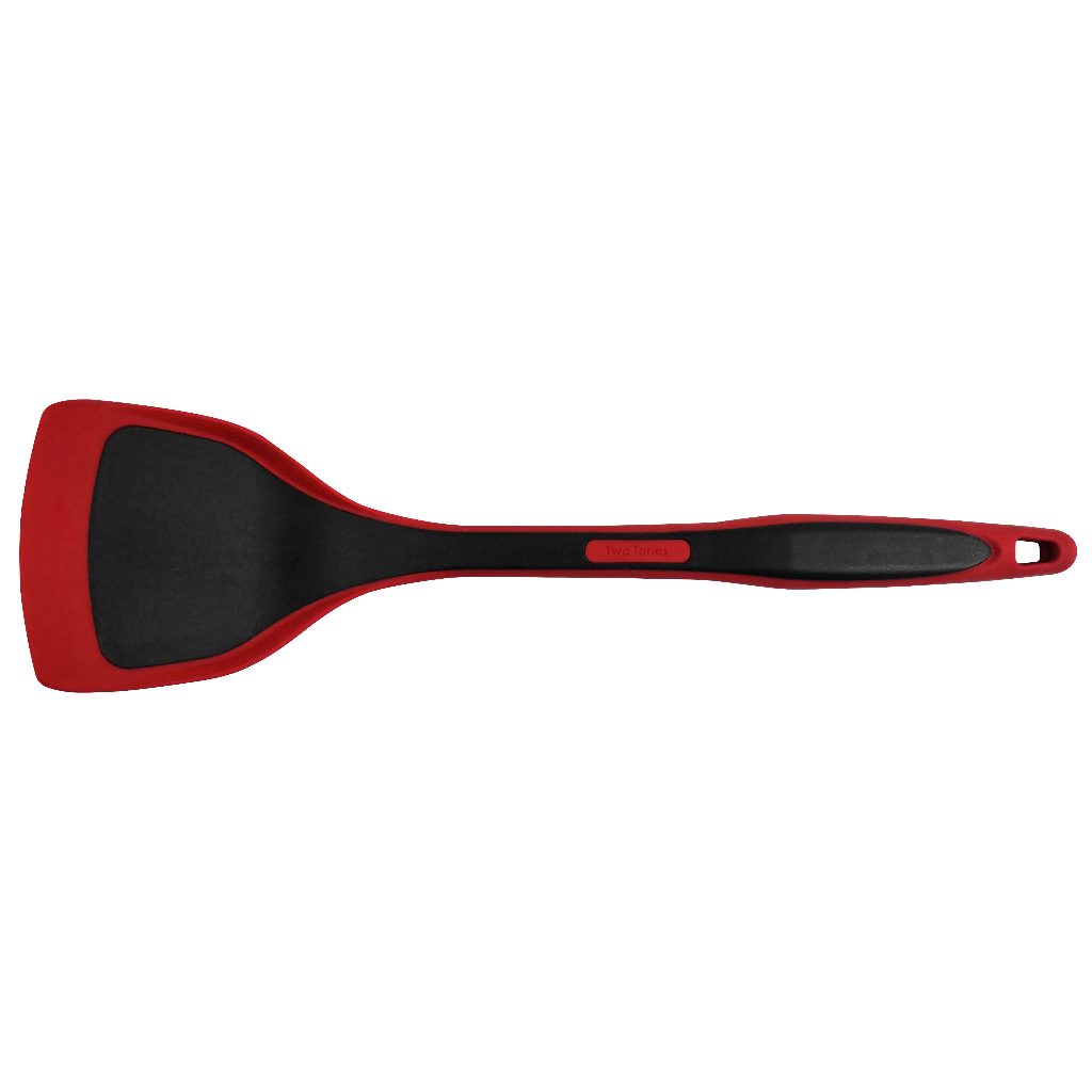 [American Mother Goose] MG super heat-resistant red and black silicone series kitchen utensils 3-piece set (pot spoon, large soup spoon), , large