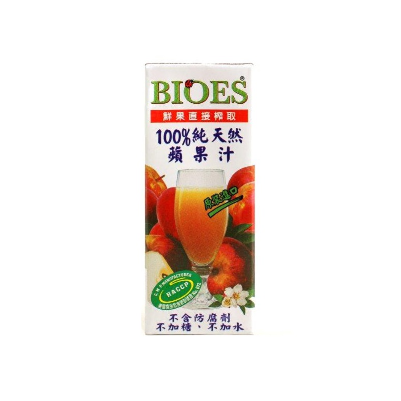 囍瑞100純天然蘋果汁200ml, , large