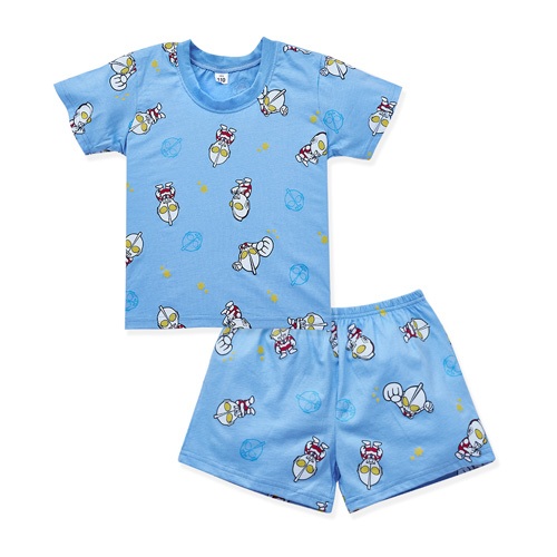 奧特曼套裝 超人力霸王短袖睡衣 長袖套裝 純棉男童睡衣 奧特曼T袖 【旺達棉品】【UT-NF001】, , large