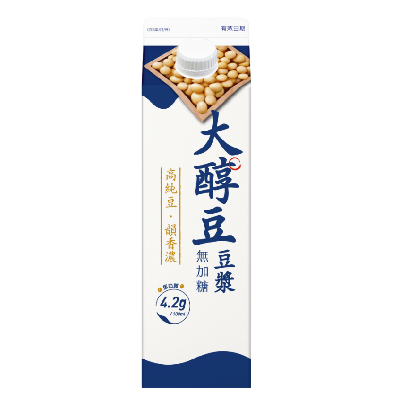 大醇豆無糖豆漿936ml, , large