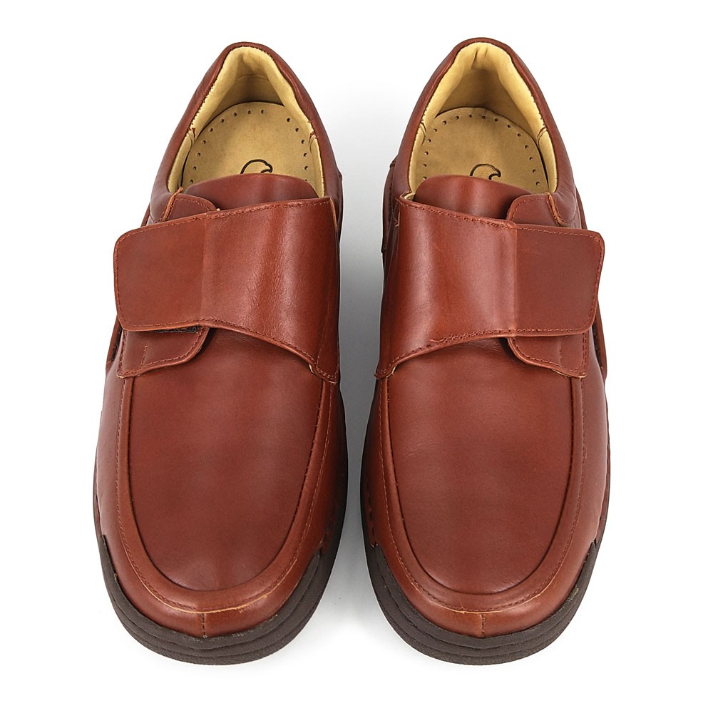 FRIGATE BIRD 手工紳士男鞋 休閒皮鞋 真皮鞋墊 Q彈 透氣 排濕 除臭 避震 減壓 耐走 耐久站 古銅 黑, , large