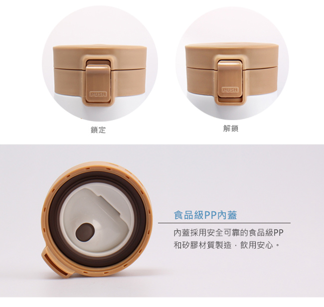 Disney Classic Mickey Mouse Ceramic Vacuum Bounce Insulated Bottle 420ml - White, , large