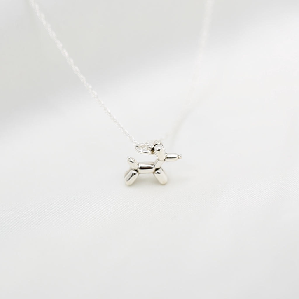 【Angel & Me】貴賓 氣球狗 s925 純銀項鍊 生日 禮盒 情人節禮物, , large