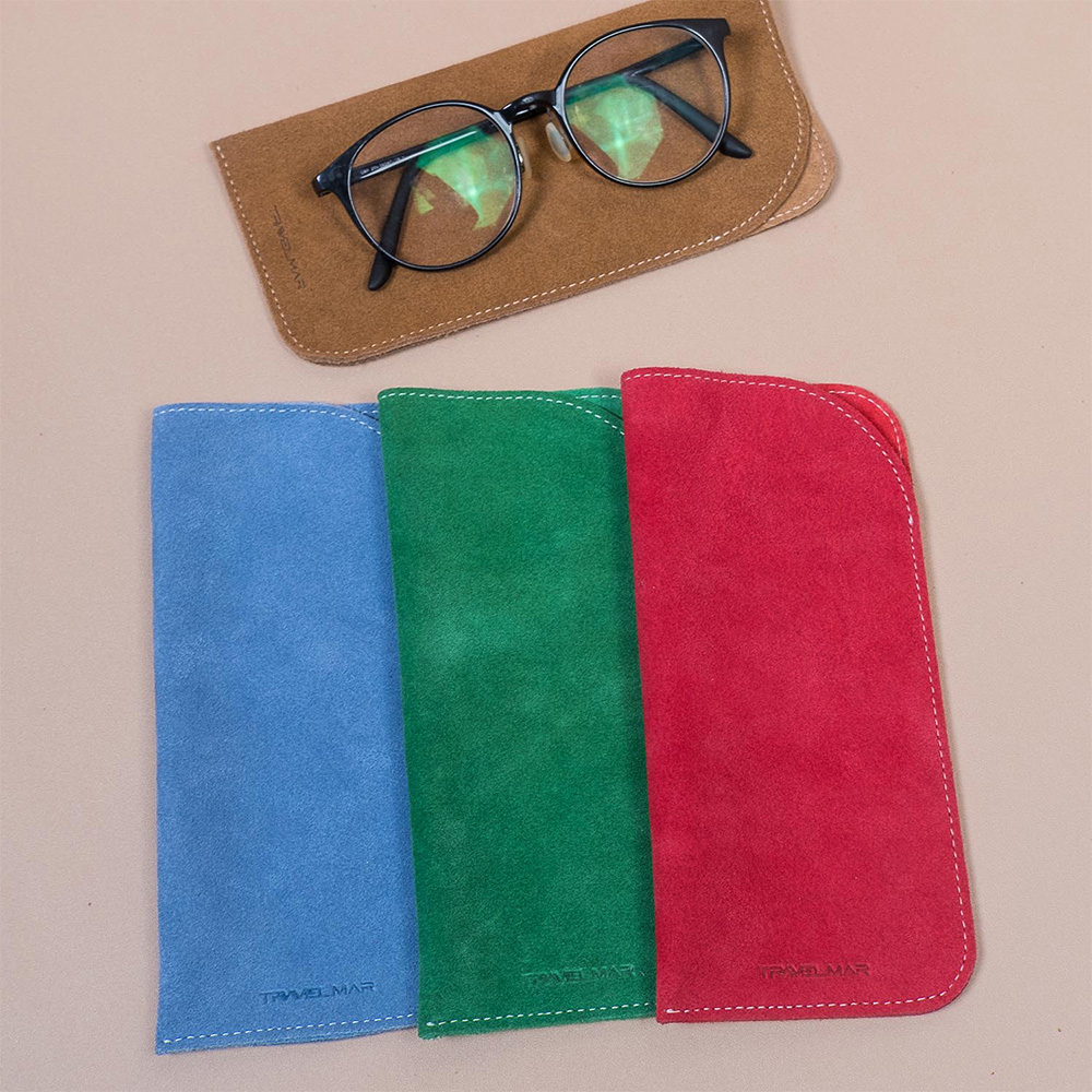 TRAVELMAR Travel Leather Glasses Case-Available in multiple colors, , large