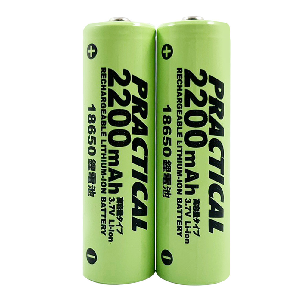 實用牌18650/2200mAh鋰充電池2入 PRA-2200B-2 低自放電 標準檢驗局認證合格, , large