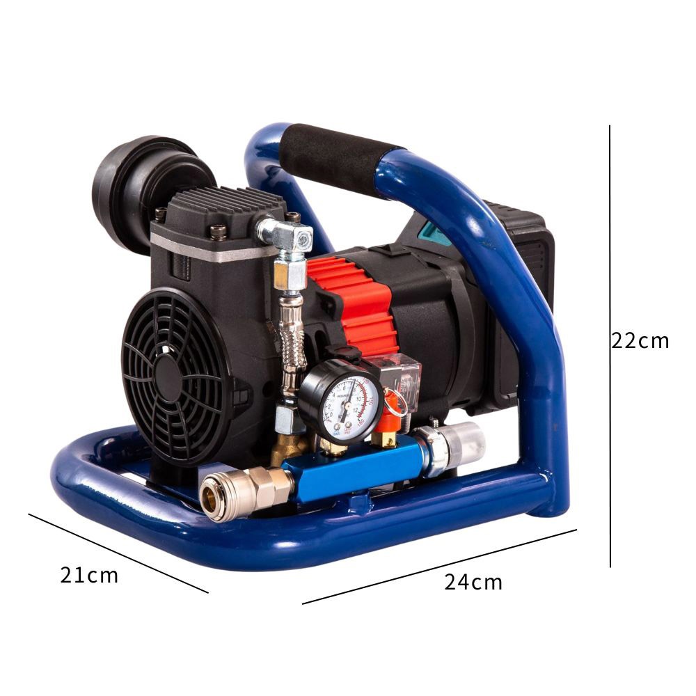 迷你小型便攜式打氣泵儲氣罐10節二電一充, , large