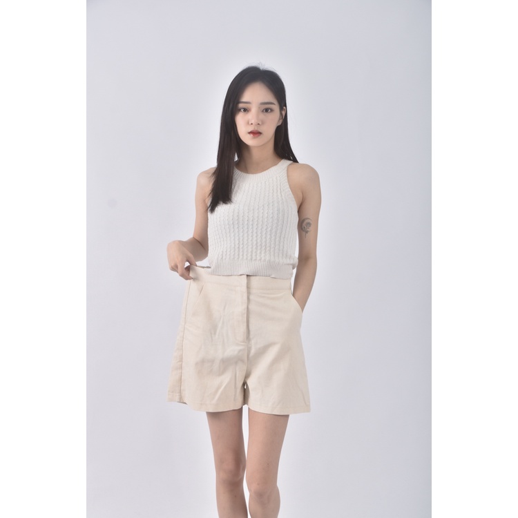 (S) meier q高腰杏色短褲二手衣, , large