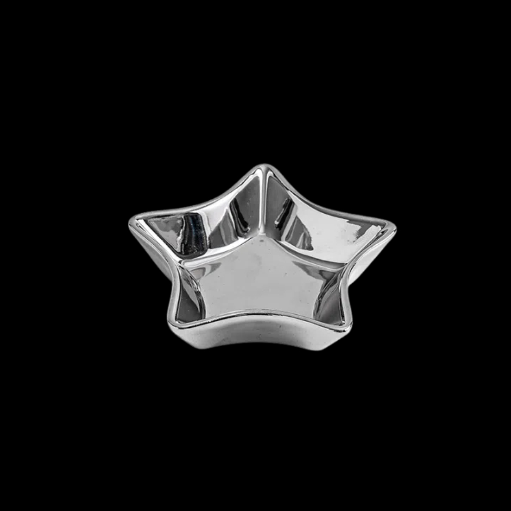 【A&R】創意輕奢香氛蠟燭盤 - 星星銀色款, , large