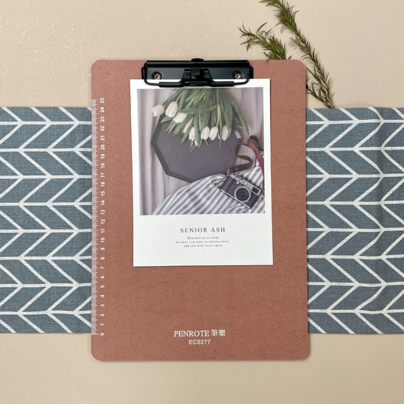 【PENROTE 筆樂】多功能A4木質板夾 蜜柚棕, , large