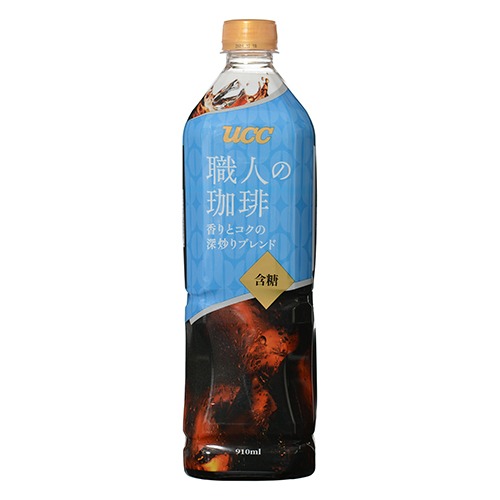 UCC職人910冰咖啡(加糖)Pet 910ml, , large