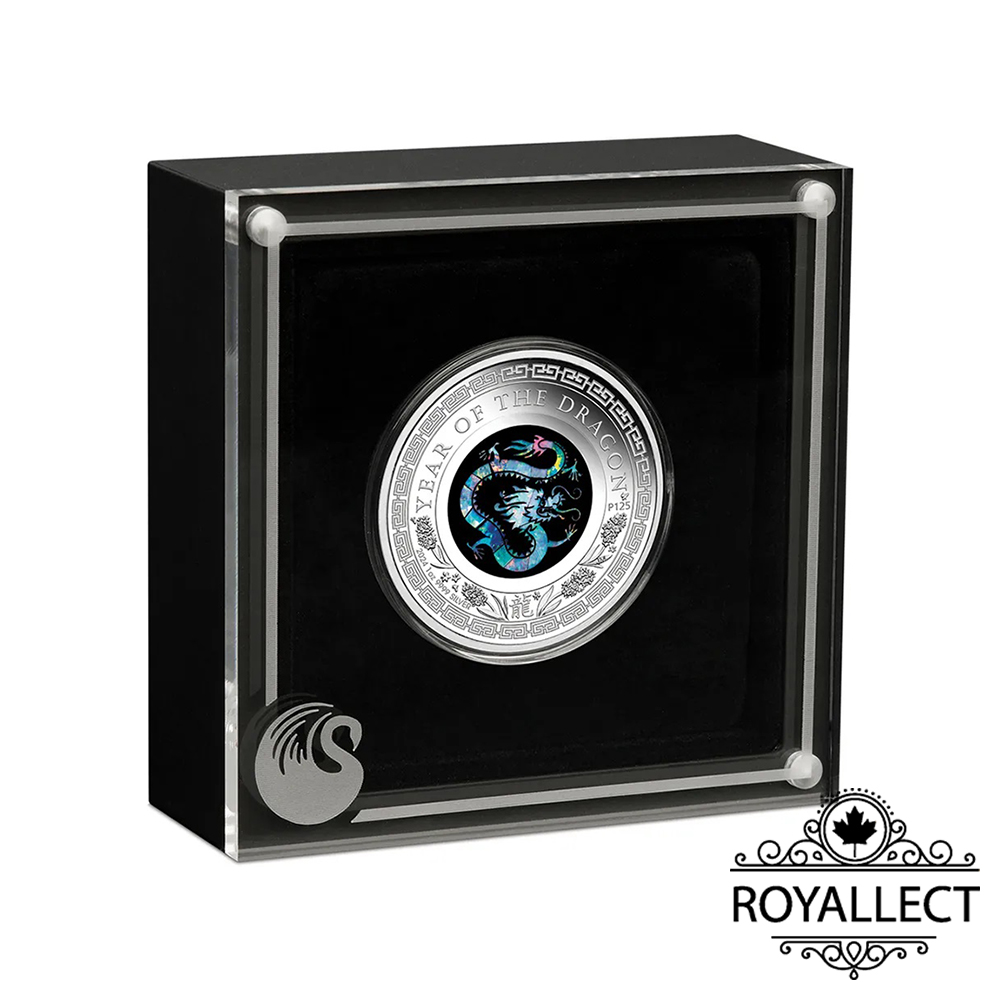 Perth Mint: Lunar III - Year of the Dragon 1 oz Silver 2024 Proof Opal, , large