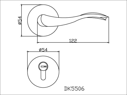 【協進五金】浴廁水平鎖+輔助鎖 砂鎳, , large