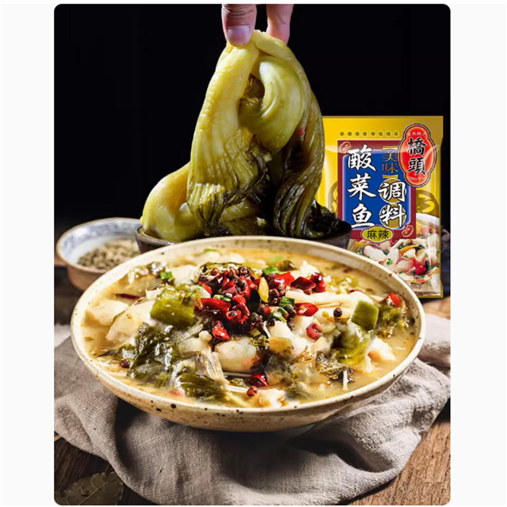 橋頭酸菜魚調料 麻辣 318g效期260605（不含魚）, , large