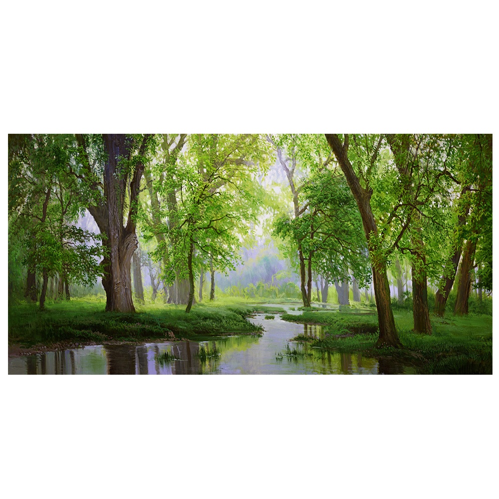 【御畫房】秘境 國家一級畫師手繪油畫60&times;120cm(VF-134)