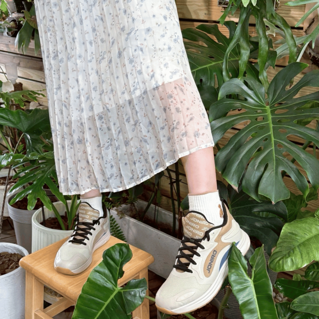 【JONIRO】台灣製造 Buzzer 奶茶棕 復古籃球鞋 女鞋 穿搭 大地色 奶油棕 摩卡色, , large