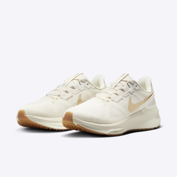 Nike W Air Zoom Structure 25 女 慢跑鞋 路跑 支撐 緩震 米 金 [DJ7884-007], , large