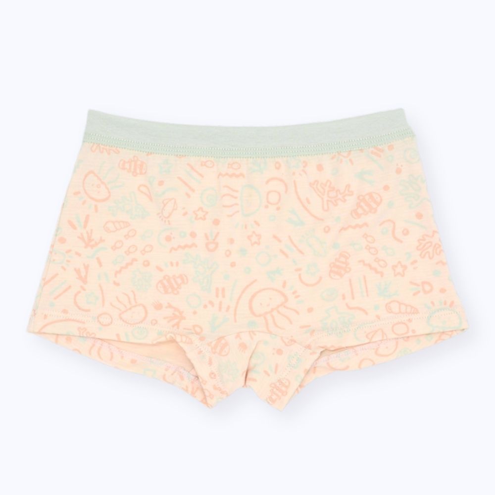 minihope美好的親子生活-女童四角褲-熱鬧的海底世界, , large