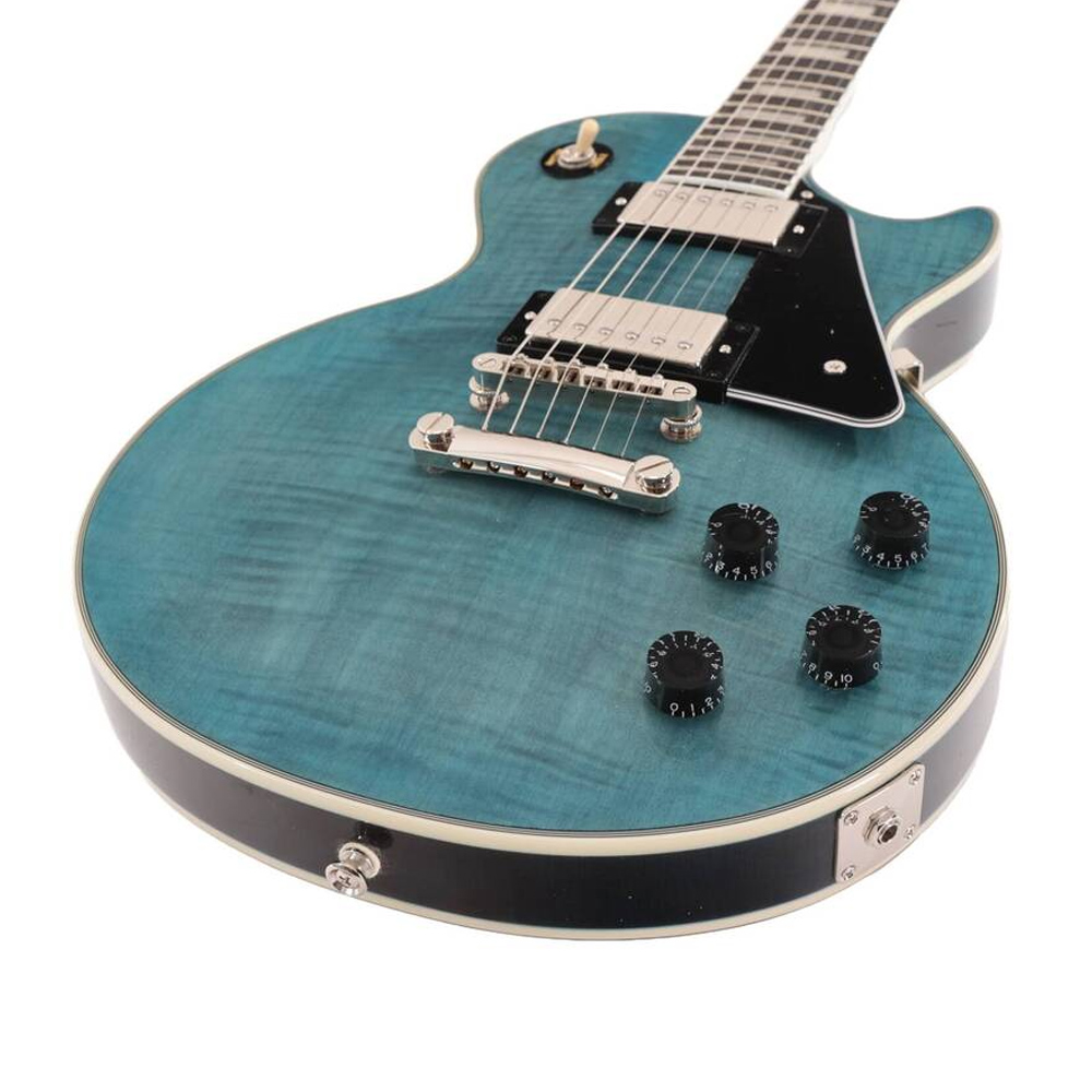 Epiphone Custom FIG TB 電吉他 虎紋湖水綠【敦煌樂器】, , large