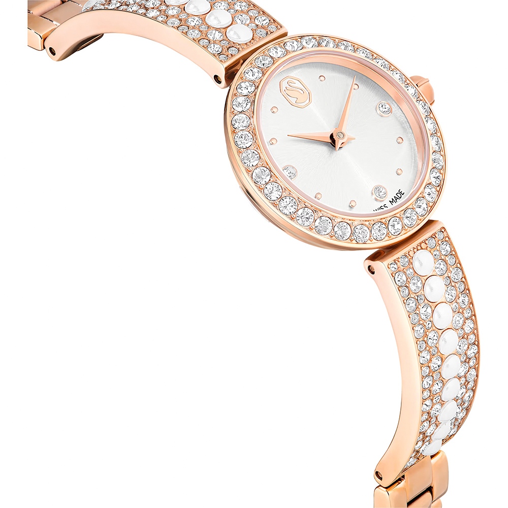 SWAROVSKI 施華洛世奇 Matrix Pearl 水晶珍珠手鐲式手錶 女錶-29mm 送禮推薦 5705406, , large
