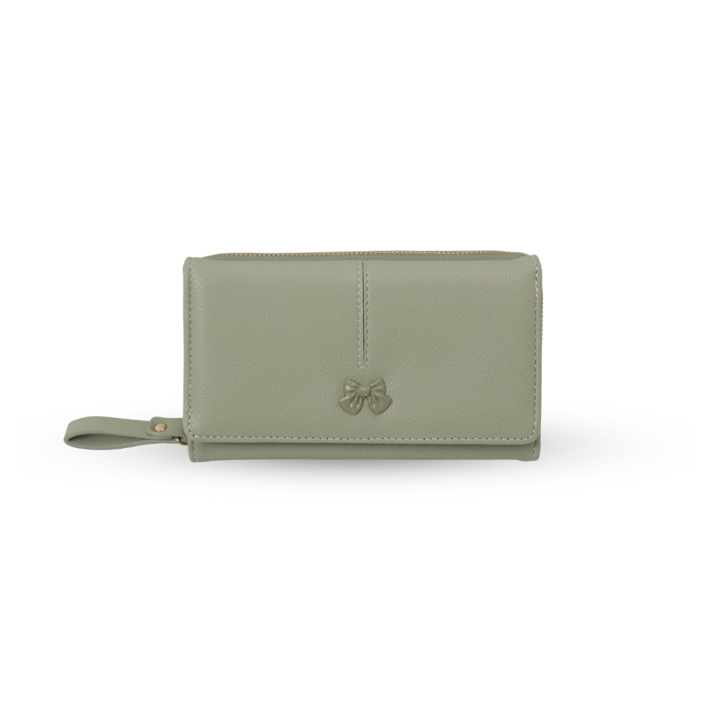 Ribboné 柔霧翻蓋零錢長夾  女夾 人氣女用皮夾 情人節禮物, , large