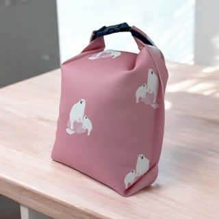 Reusable Food Storage Bag WaterProof ( silicone cloth)-Pink, , large