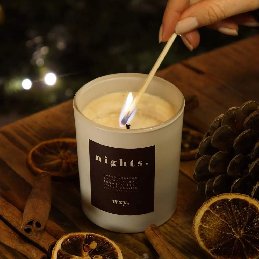 【英國 wxy】經典蠟燭 -nights.波本酒 & 菸草/200g, , large
