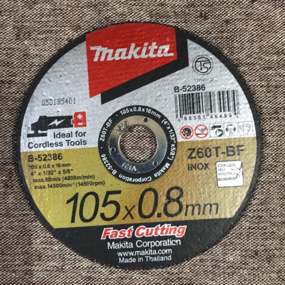 MAKITA牧田 B-52386-25 4吋砂輪片25入 105*0.8mm*16mm