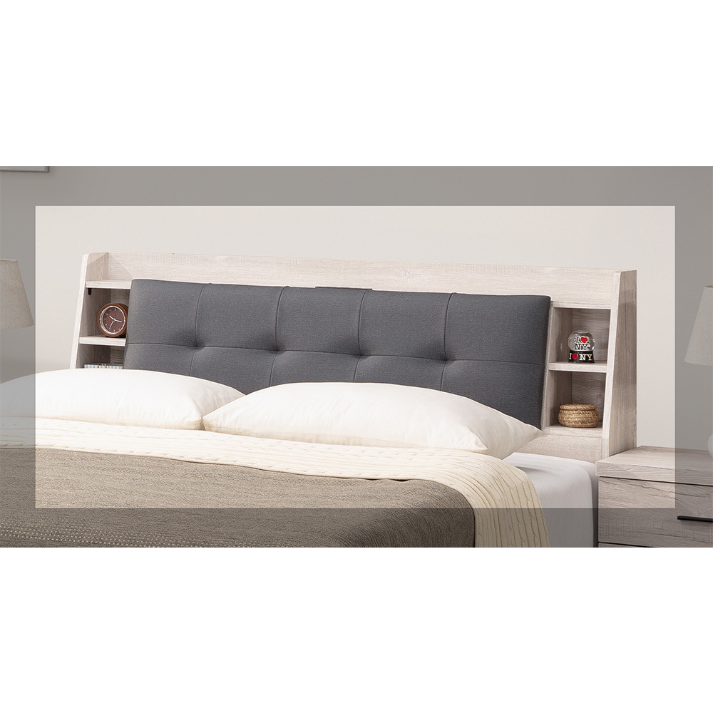 【唯熙傢俱】凱熙橡木白6尺床頭箱, , large