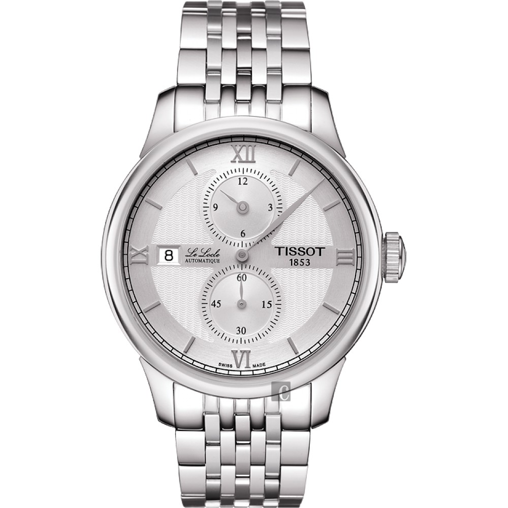 TISSOT 天梭 LE LOCLE 力洛克雅仕機械腕錶-銀/40mm  T0064281103802, , large