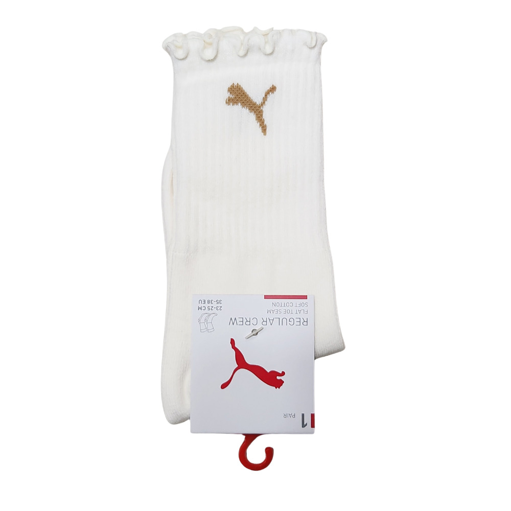 [秉宸] PUMA Fashion 木耳邊跳豹半統襪（3入） BB1452, , large