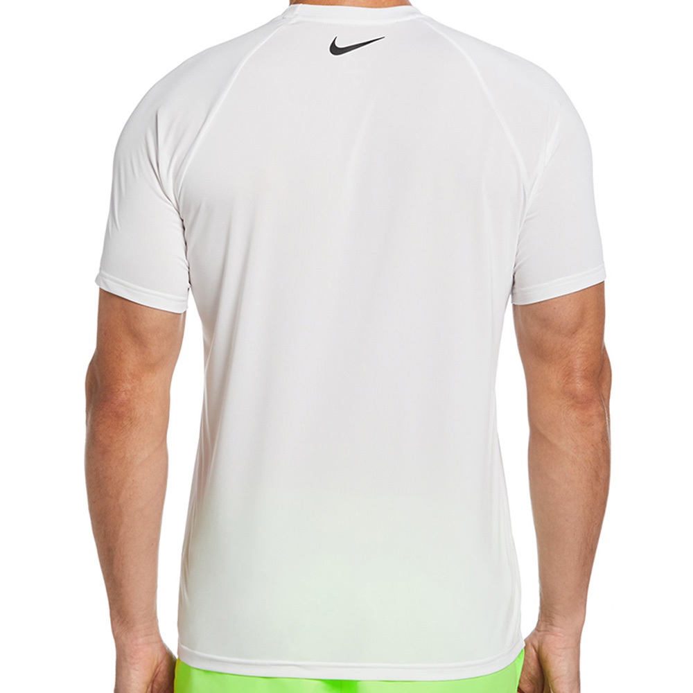 NIKE ELECTRIC SWOOSH 成人男性短袖防曬衣 健身 運動 簡約 時尚 抗UV 吸汗 乾爽 透氣 彈性 白, , large