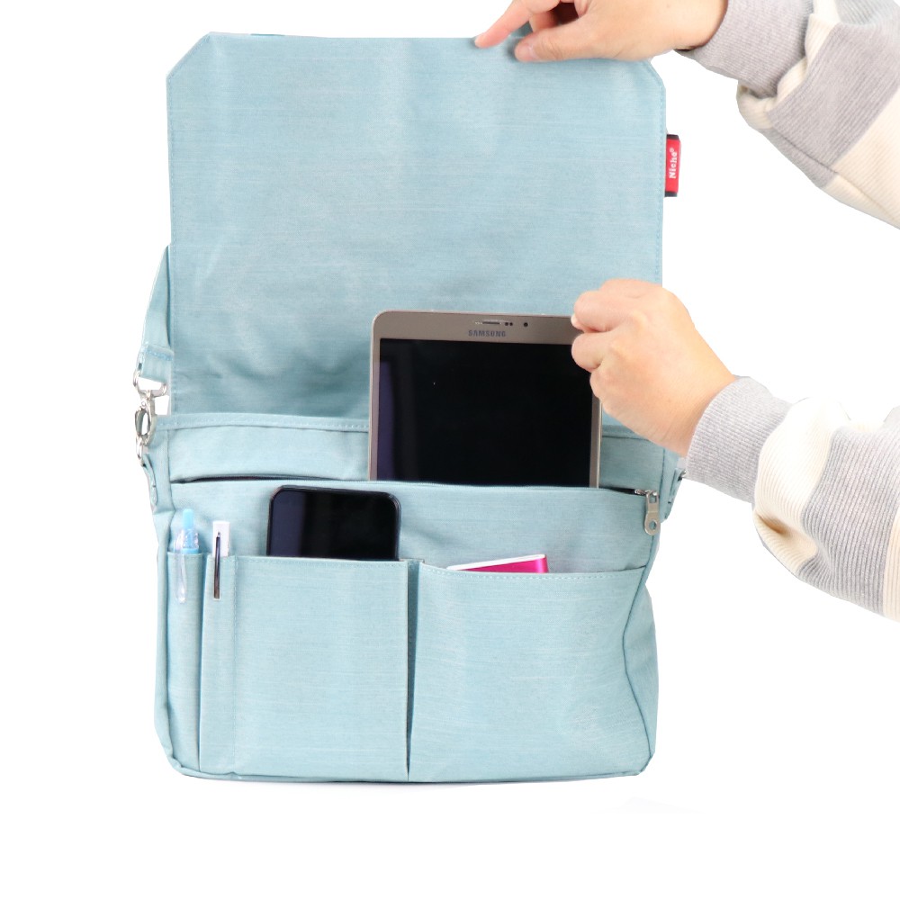 「NICHE 樂奇」旅行休閒包 郵差包 信封包 男女側背小包 斜肩背包 (中) NCL-5319, , large