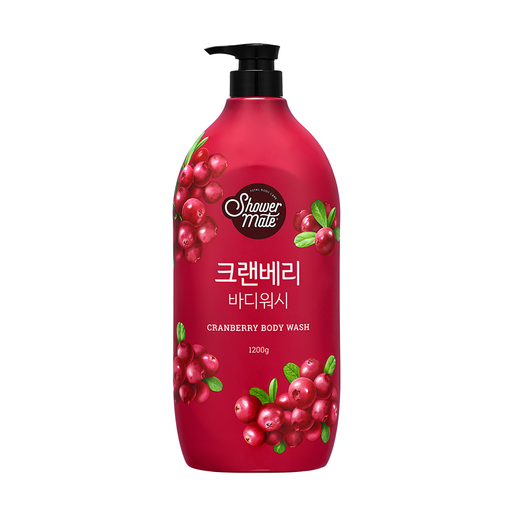 [韓麗國際]SHOWER MATE微風如沐果香沐浴乳1200g(棉花籽/蔓越莓/香甜柚/甜蜜桃/沁萊姆), , large