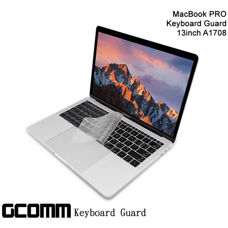 GCOMM Apple MacBook Pro A1708 No Touch Bar 13吋 鍵盤保護膜 透明, , large