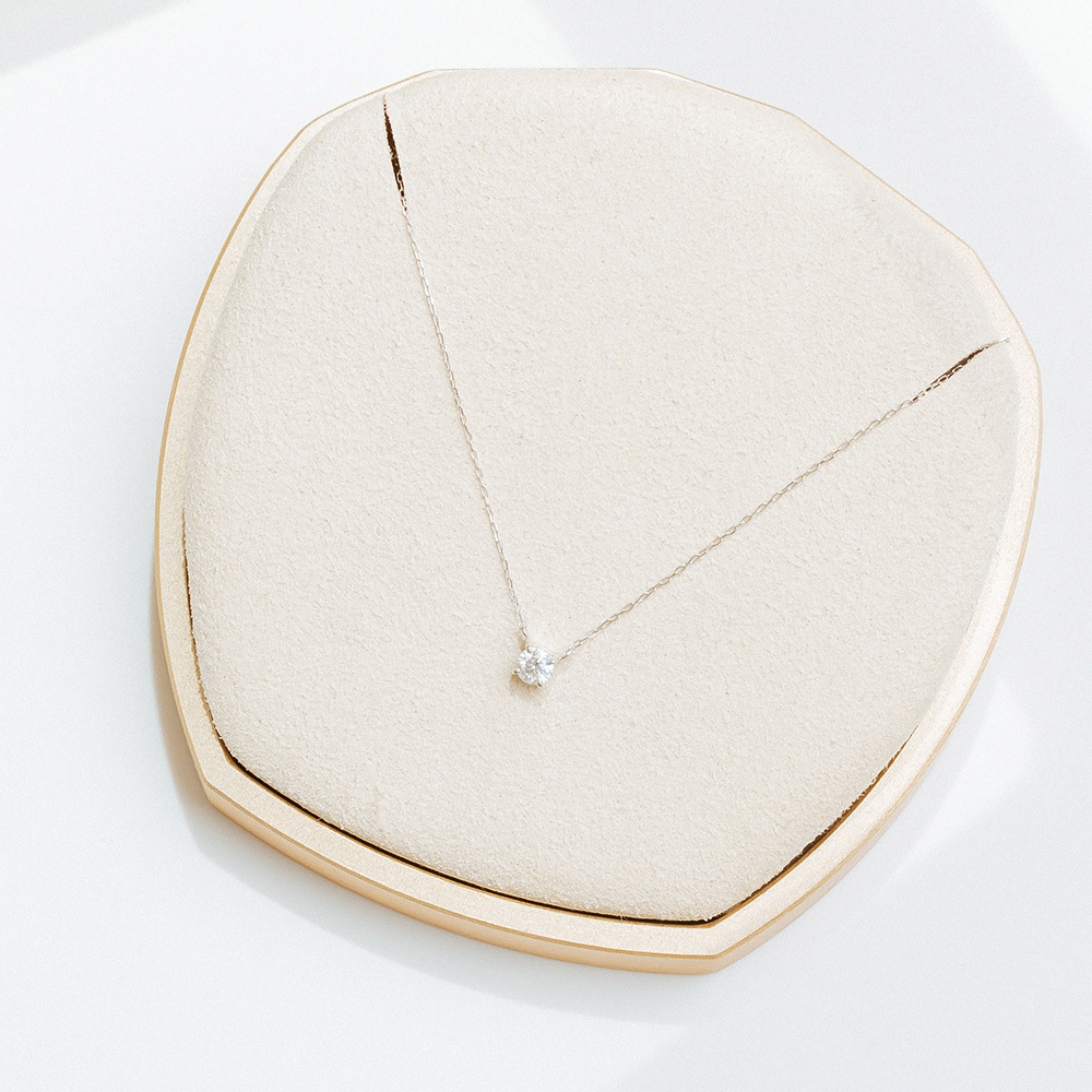 【真鑽項鍊】A'jane 18K白金 白金星願 鑽石項鍊 A032503-001, , large