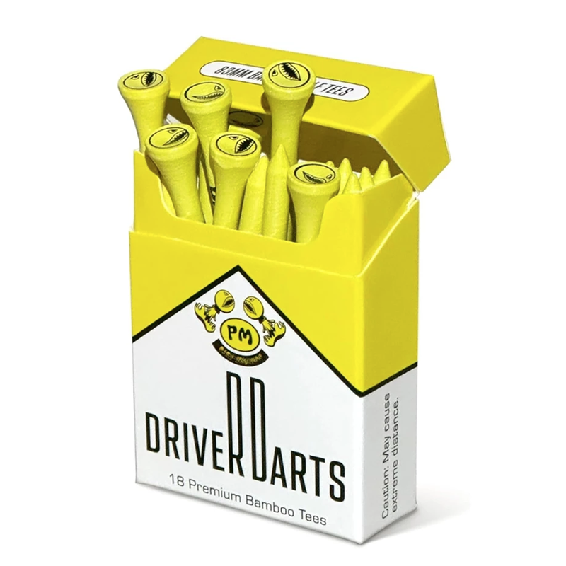 Piss Missile Golf Driver Tees 83mm (18 pcs)｜Wooden Tees, 