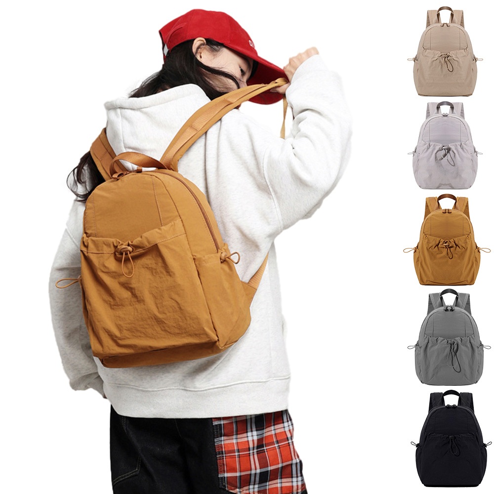 SPRING-簡約百搭尼龍後背包 牛津布尼龍布多口袋後背包-多色, , large