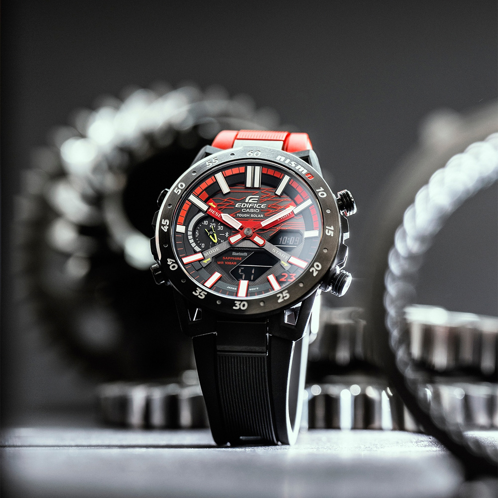 CASIO 卡西歐 EDIFICE NISMO MY23聯名 太陽能藍芽賽車錶 ECB-2000NIS-1A, , large