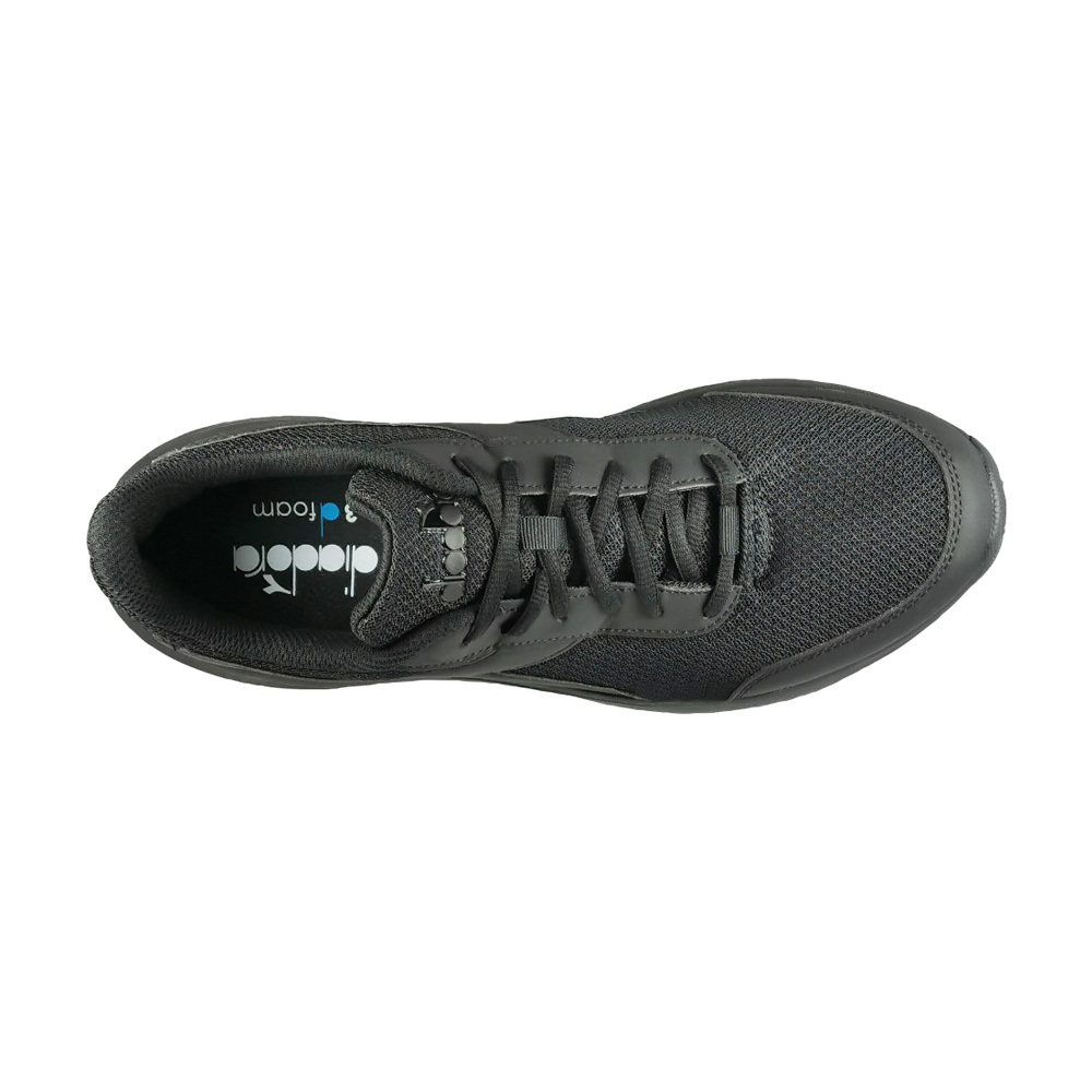 DIADORA迪亞多那 義大利進口 輕量運動慢跑鞋 男運動鞋 男鞋 EASY RUN 透氣 吸震 減壓 防滑 黑 白藍, , large