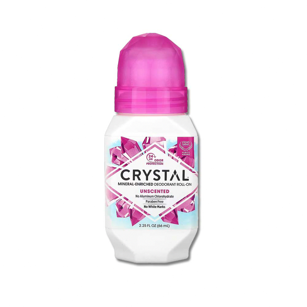 CRYSTAL Mineral Deodorant Roll On 66ml Pink, , large